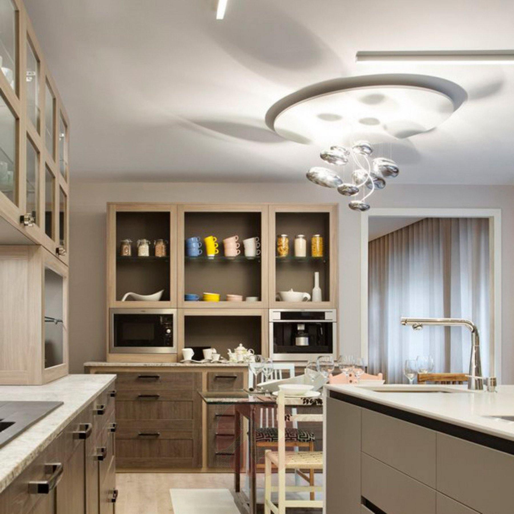 Modern Mercury Pebble LED Ceiling Lamp Sculptural Chrome Flush Mount Light Fixture