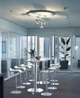 Modern Mercury Pebble LED Ceiling Lamp Sculptural Chrome Flush Mount Light Fixture