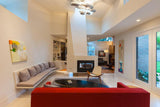 Modern Mercury Pebble LED Ceiling Lamp Sculptural Chrome Flush Mount Light Fixture