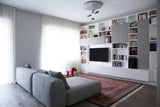 Modern Mercury Pebble LED Ceiling Lamp Sculptural Chrome Flush Mount Light Fixture
