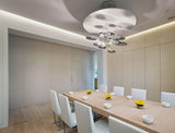 Modern Mercury Pebble LED Ceiling Lamp Sculptural Chrome Flush Mount Light Fixture