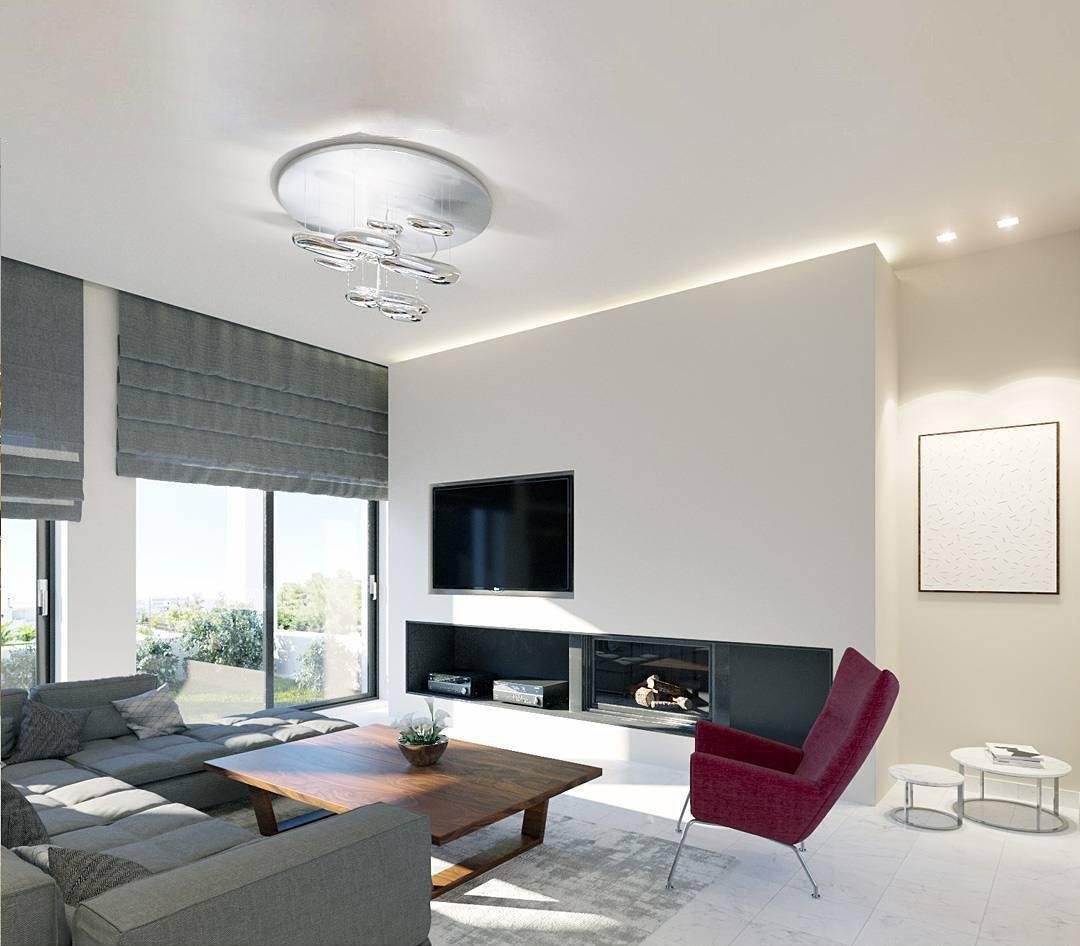 Modern Mercury Pebble LED Ceiling Lamp Sculptural Chrome Flush Mount Light Fixture