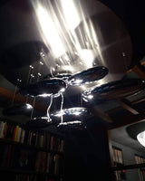 Modern Mercury Pebble LED Ceiling Lamp Sculptural Chrome Flush Mount Light Fixture