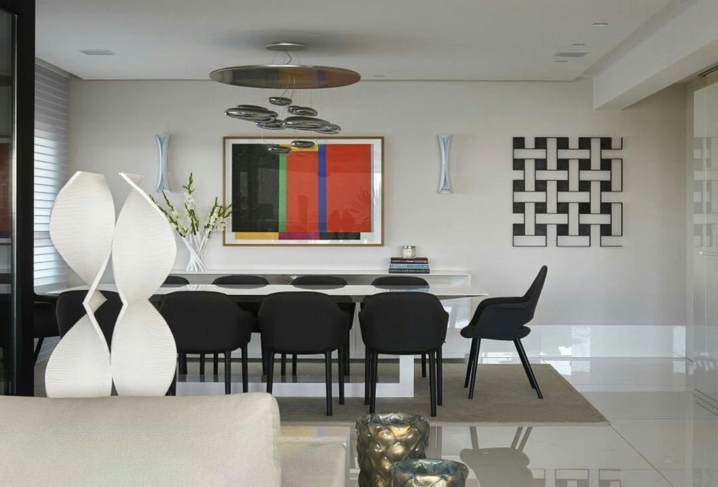 Modern Mercury Pebble LED Ceiling Lamp Sculptural Chrome Flush Mount Light Fixture