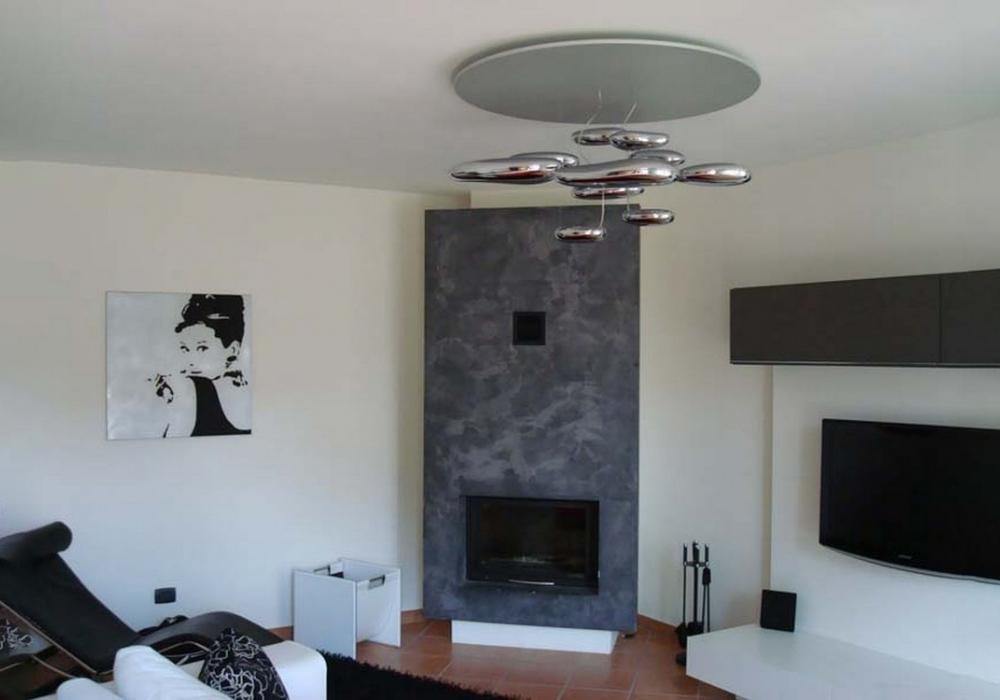 Modern Mercury Pebble LED Ceiling Lamp Sculptural Chrome Flush Mount Light Fixture