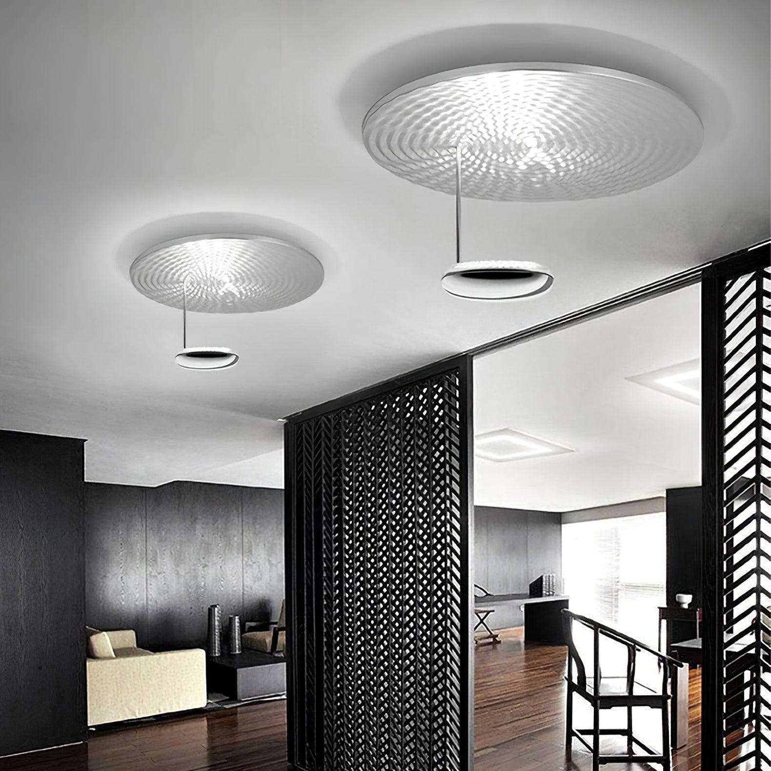 Modern Mercury Chrome Bio-morphic LED Ceiling Light for Contemporary Living Spaces