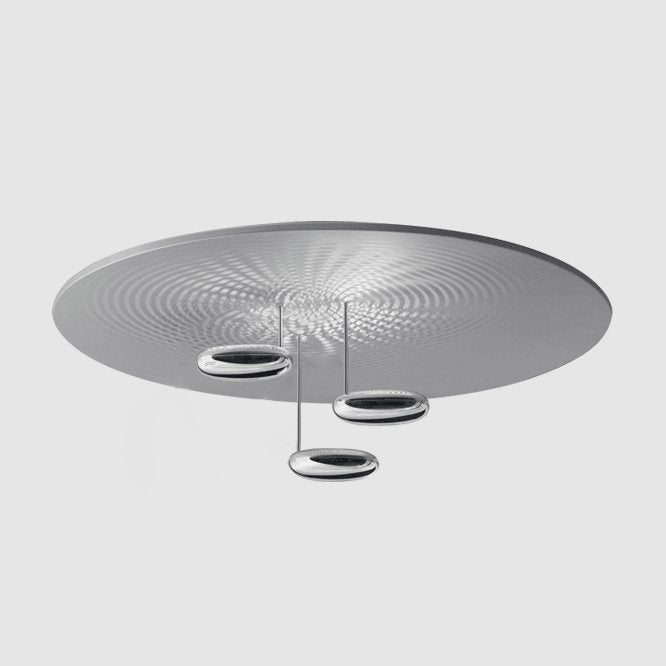 Modern Mercury Chrome Bio-morphic LED Ceiling Light for Contemporary Living Spaces