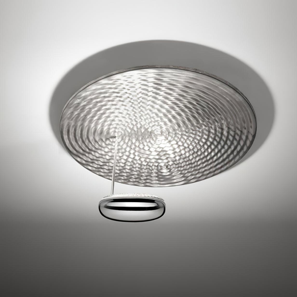 Modern Mercury Chrome Bio-morphic LED Ceiling Light for Contemporary Living Spaces
