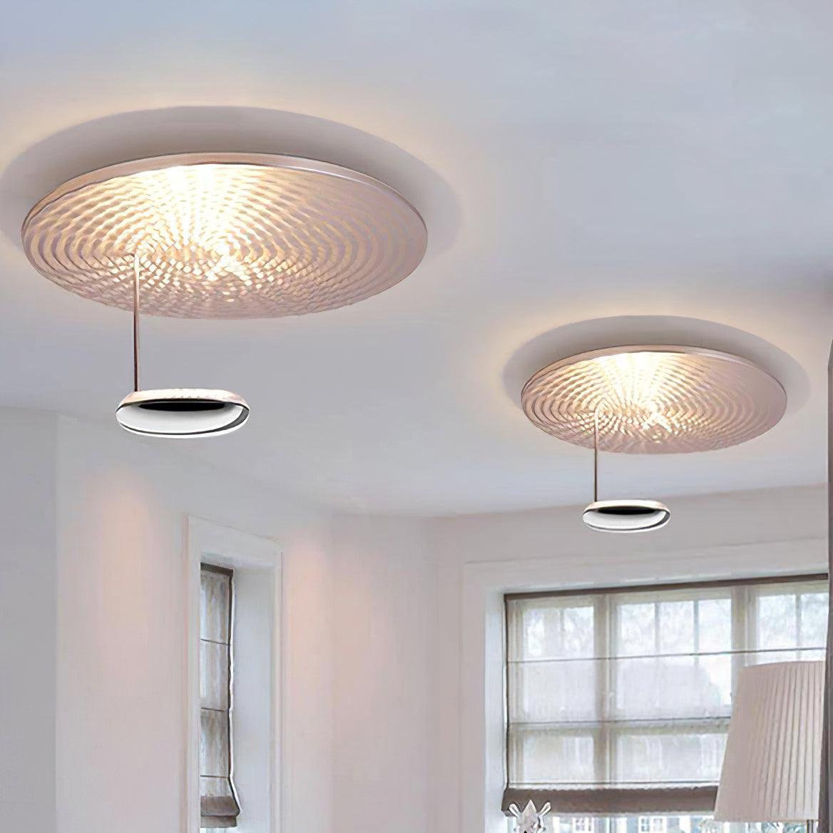 Modern Mercury Chrome Bio-morphic LED Ceiling Light for Contemporary Living Spaces