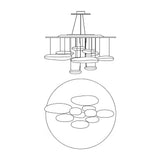 Modern Mercury Pebble LED Ceiling Lamp Sculptural Chrome Flush Mount Light Fixture