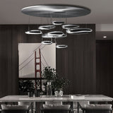 Modern Mercury Pebble LED Ceiling Lamp Sculptural Chrome Flush Mount Light Fixture