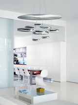 Modern Mercury Pebble LED Ceiling Lamp Sculptural Chrome Flush Mount Light Fixture