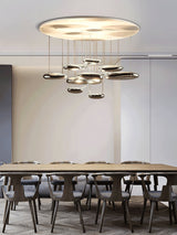 Modern Mercury Pebble LED Ceiling Lamp Sculptural Chrome Flush Mount Light Fixture