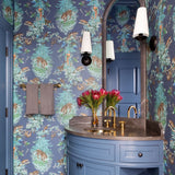 elegant-mid-century-brass-wall-sconce-with-conical-fabric-shade-for-bedroom-and-hallway