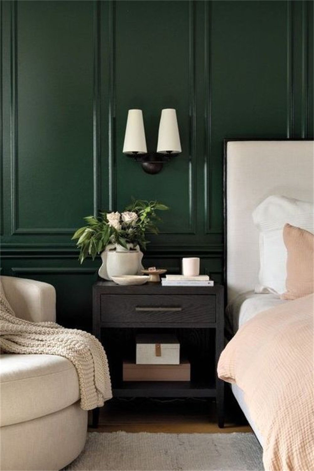 elegant-mid-century-brass-wall-sconce-with-conical-fabric-shade-for-bedroom-and-hallway