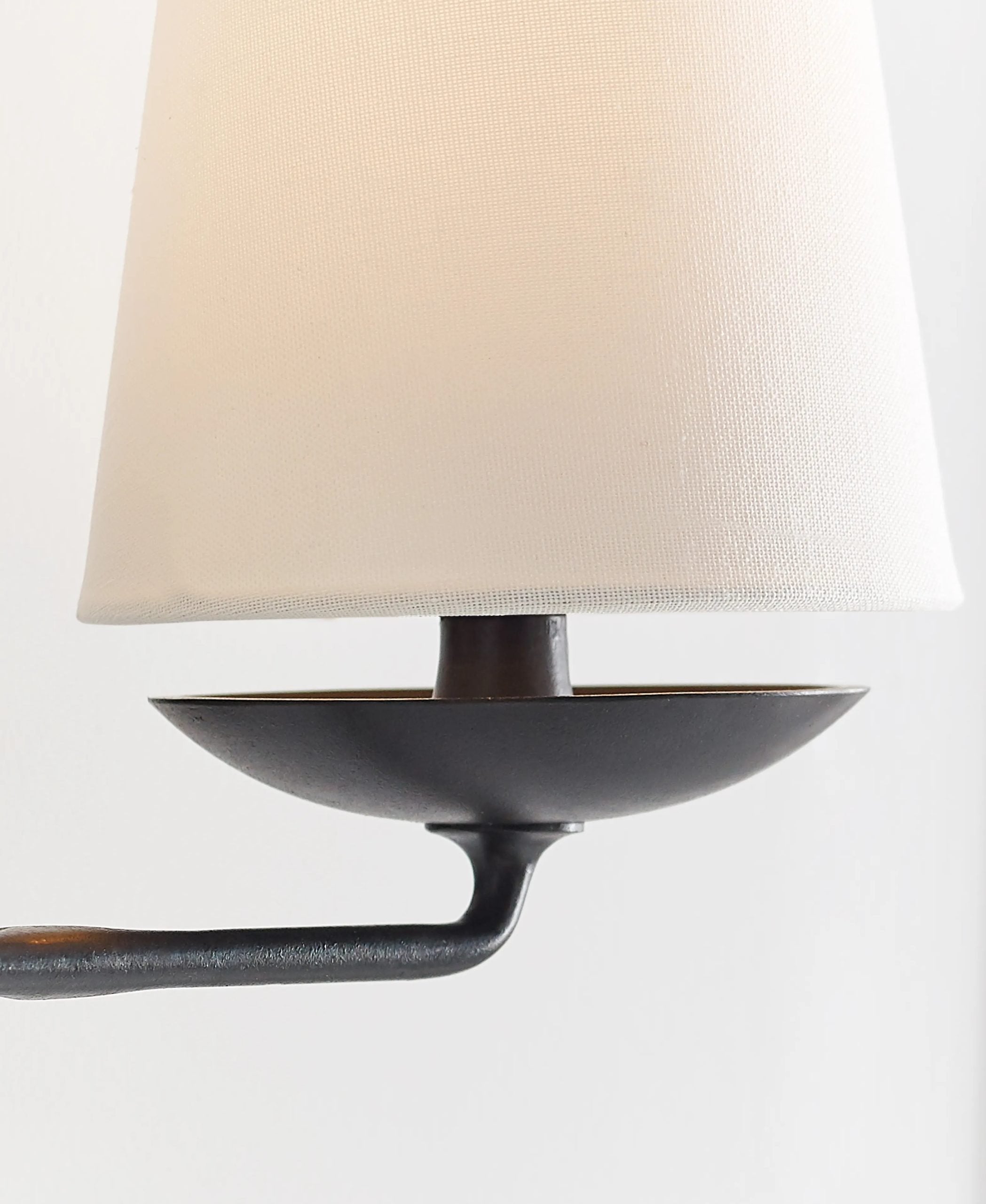 elegant-mid-century-brass-wall-sconce-with-conical-fabric-shade-for-bedroom-and-hallway