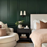 elegant-mid-century-brass-wall-sconce-with-conical-fabric-shade-for-bedroom-and-hallway