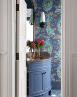 elegant-mid-century-brass-wall-sconce-with-conical-fabric-shade-for-bedroom-and-hallway
