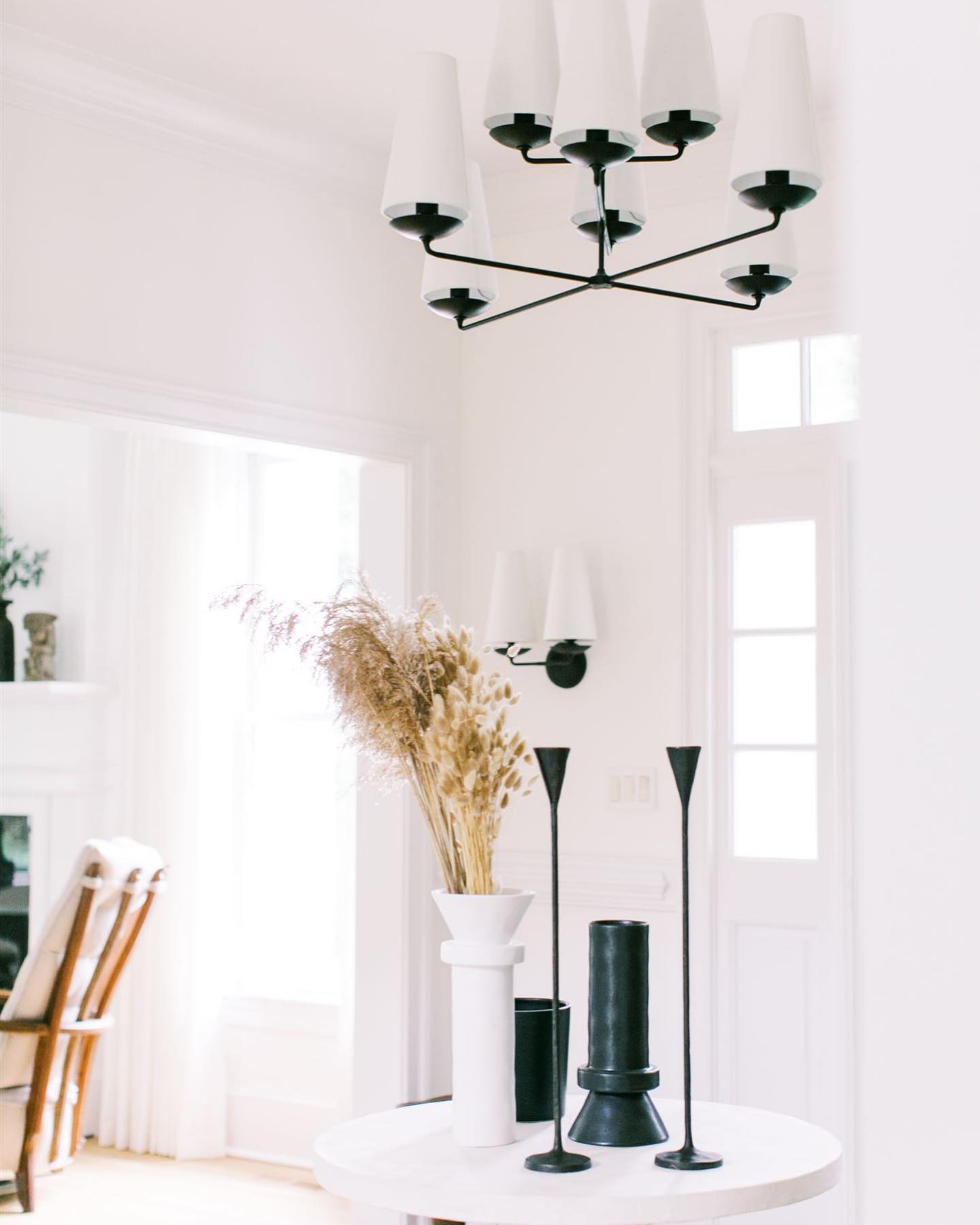elegant-mid-century-brass-wall-sconce-with-conical-fabric-shade-for-bedroom-and-hallway