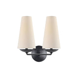 elegant-mid-century-brass-wall-sconce-with-conical-fabric-shade-for-bedroom-and-hallway