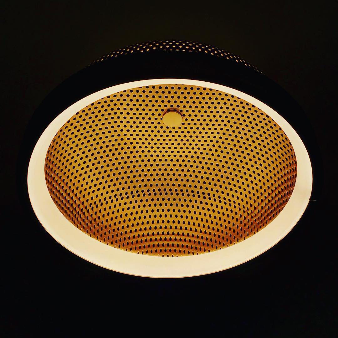 modern-yellow-perforated-mesh-space-pendant-lamp-with-integrated-led-lighting