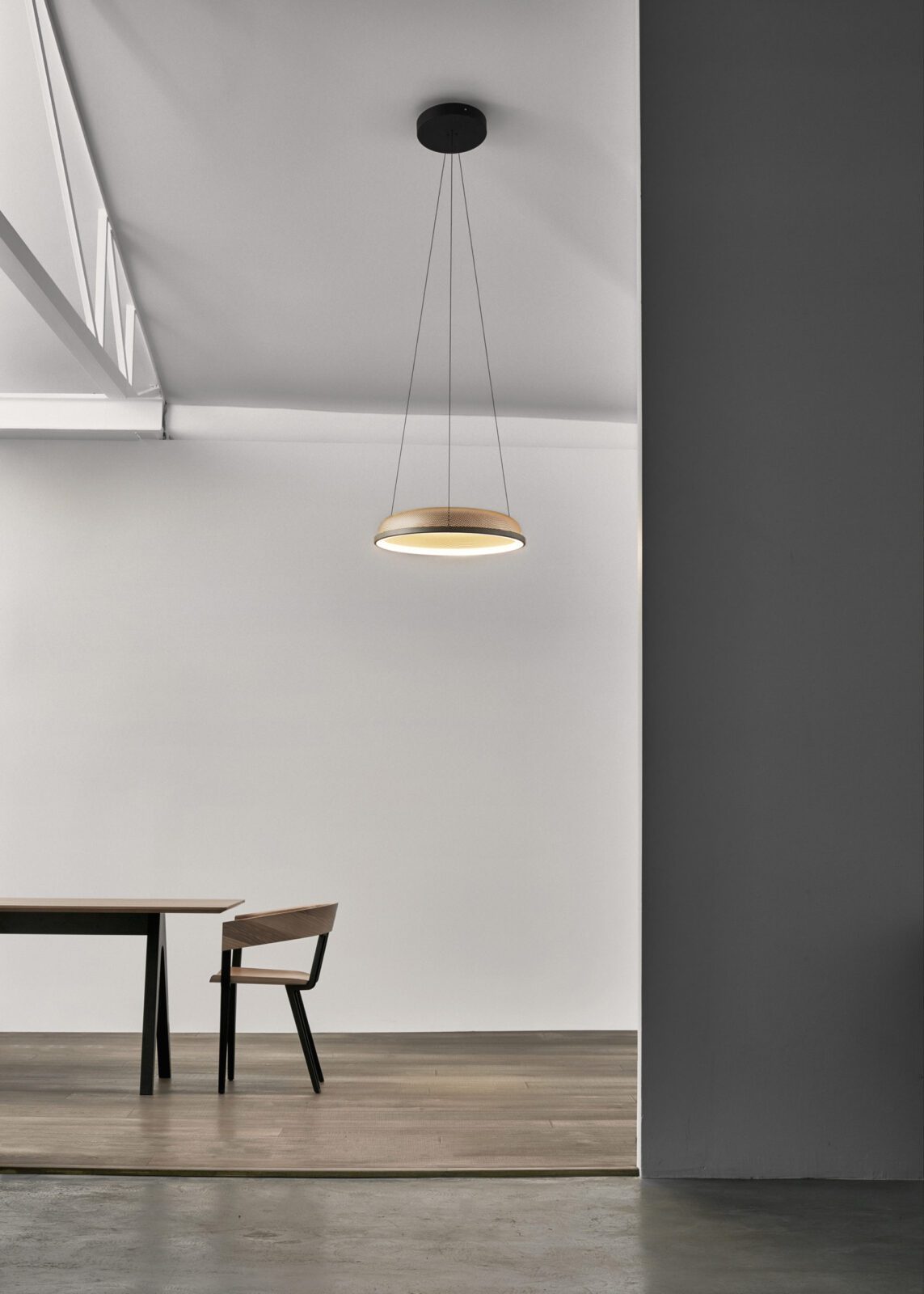 modern-yellow-perforated-mesh-space-pendant-lamp-with-integrated-led-lighting