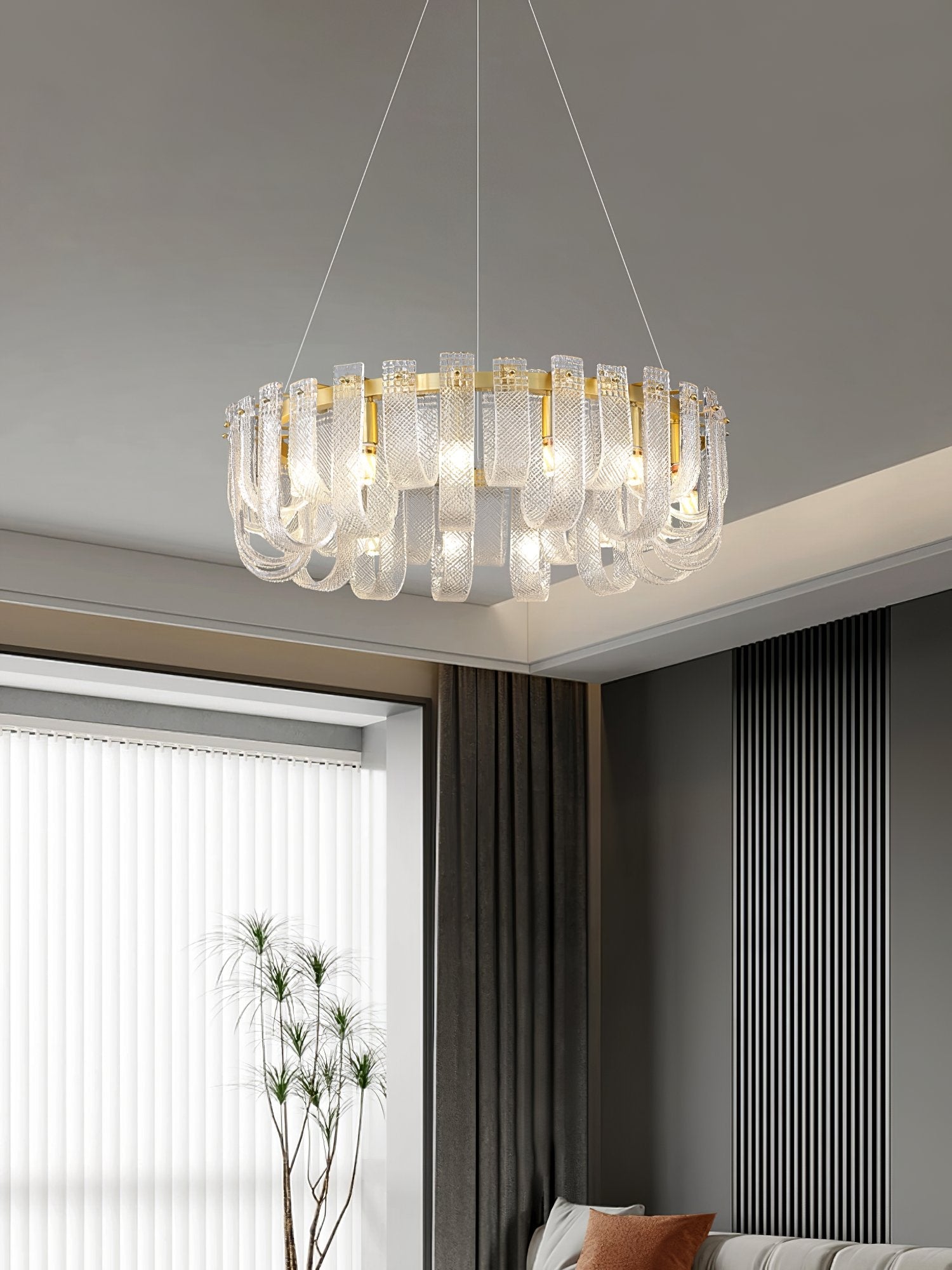modern-brass-mesh-glass-chandelier-elegant-hand-blown-hanging-pendant-light-fixture