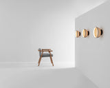 modern-perforated-mesh-led-wall-sconce-and-yellow-ceiling-flush-mount-light-for-indoor-use