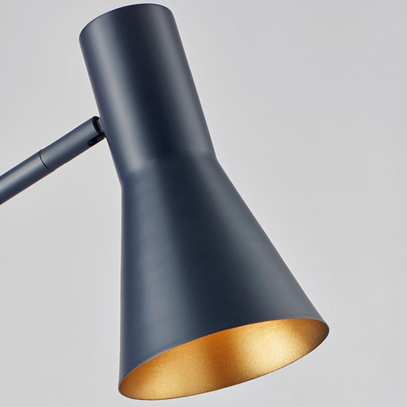 Modern Metro Torchiere Metal Floor Lamp with Marble Base and Minimalist Scandinavian Design