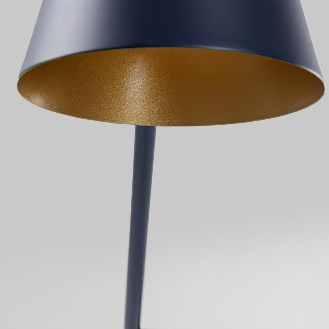Modern Metro Torchiere Metal Floor Lamp with Marble Base and Minimalist Scandinavian Design
