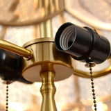 Modern Brass Gold Task Table Lamp with Matte Glass Globe for Luxury Office and Bedroom
