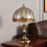 Modern Brass Gold Task Table Lamp with Matte Glass Globe for Luxury Office and Bedroom