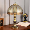 Modern Brass Gold Task Table Lamp with Matte Glass Globe for Luxury Office and Bedroom