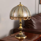 Modern Brass Gold Task Table Lamp with Matte Glass Globe for Luxury Office and Bedroom