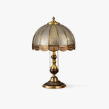 Modern Brass Gold Task Table Lamp with Matte Glass Globe for Luxury Office and Bedroom