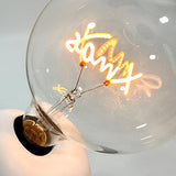 Modern Sculptural Hand Table Lamp with Marble Base and Glass Shade for Bedside