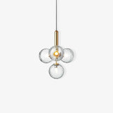 Modern Glass Sphere Pendant Light Nordic Mouth Blown Hanging Lamp for Dining Room and Kitchen