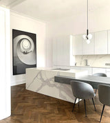 Modern Glass Sphere Pendant Light Nordic Mouth Blown Hanging Lamp for Dining Room and Kitchen