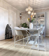 Luminae Glass Sphere Pendant Light Modern Nordic Hanging Lamp for Kitchen and Dining Room