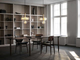 Modern Glass Sphere Pendant Light Nordic Mouth Blown Hanging Lamp for Dining Room and Kitchen