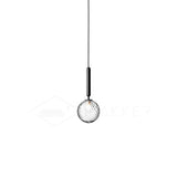 Modern Glass Sphere Pendant Light Nordic Mouth Blown Hanging Lamp for Dining Room and Kitchen