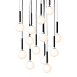 Modern Glass Sphere Pendant Light Nordic Mouth Blown Hanging Lamp for Dining Room and Kitchen