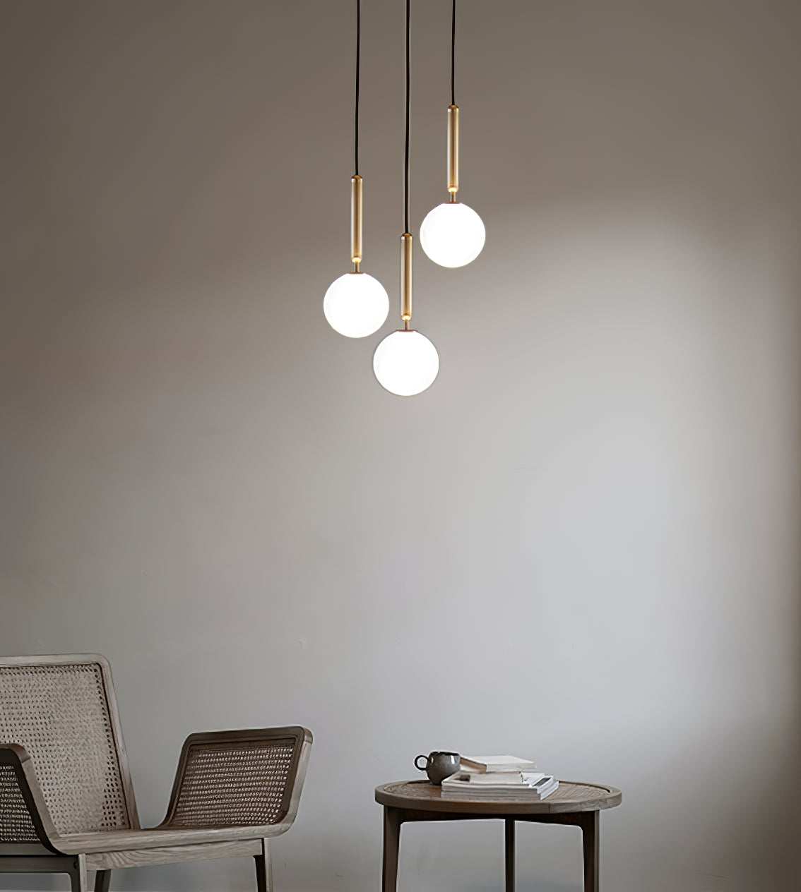 Modern Glass Sphere Pendant Light Nordic Mouth Blown Hanging Lamp for Dining Room and Kitchen