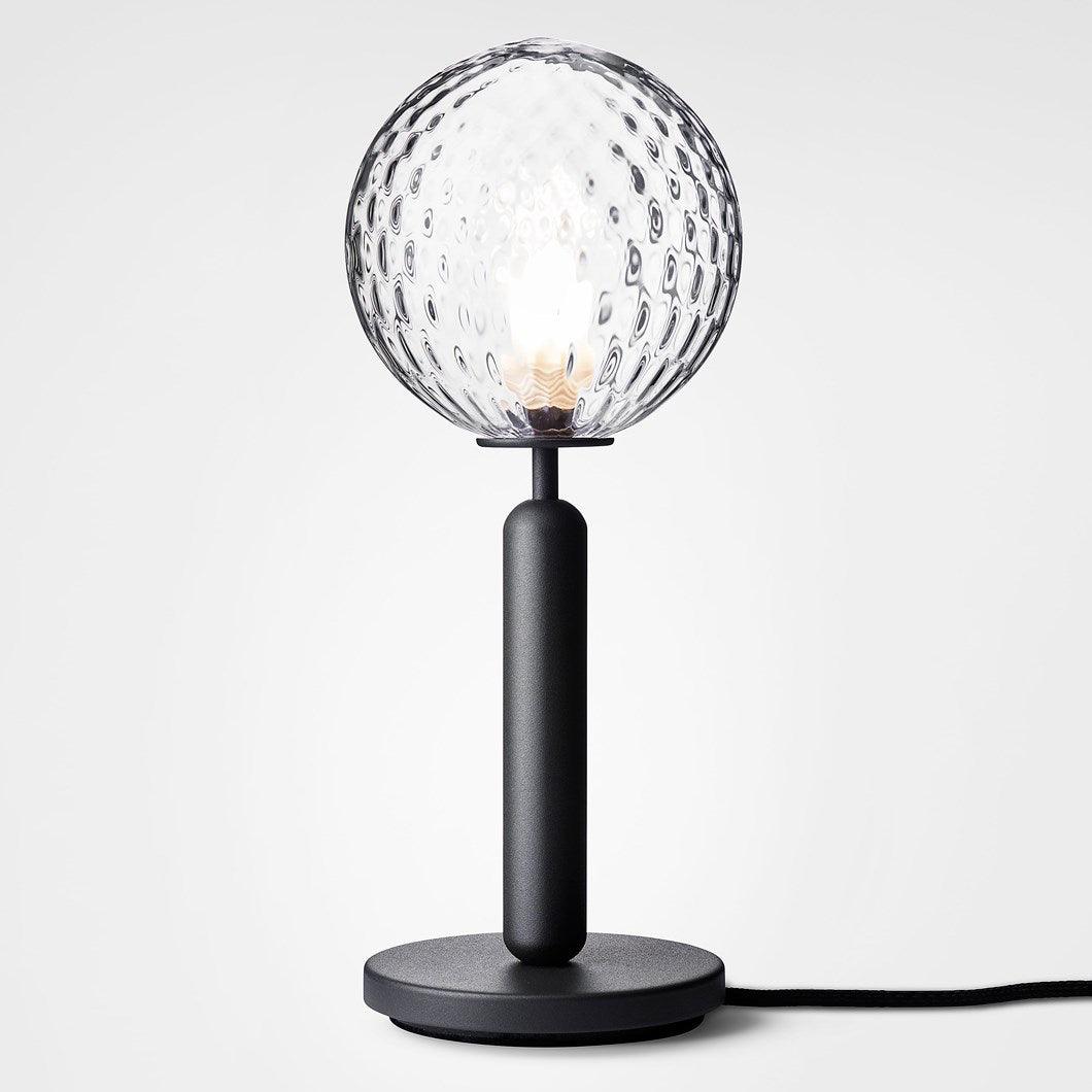 Scandinavian Hand Blown Glass Table Lamp Minimalist Elegant Desk Light for Home Decor
