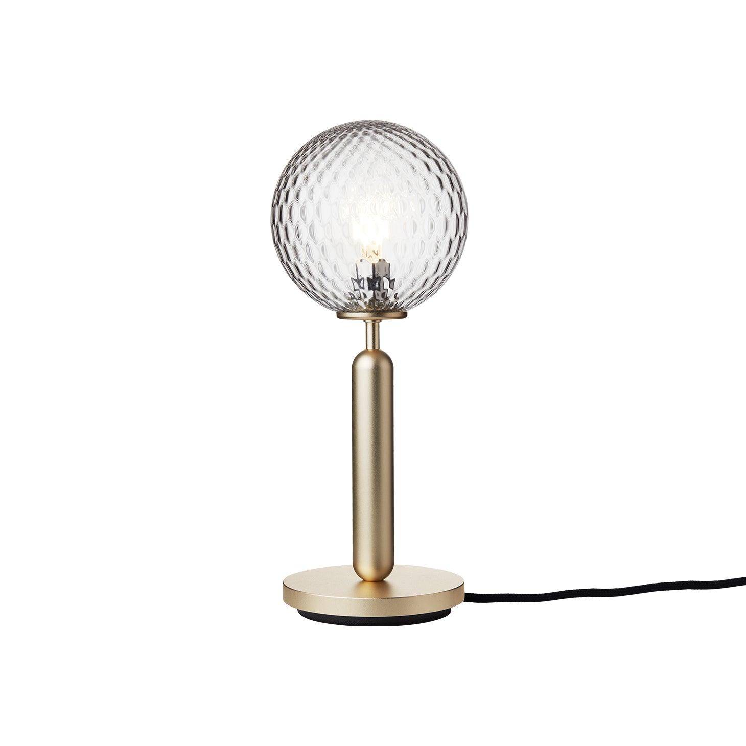 Scandinavian Hand Blown Glass Table Lamp Minimalist Elegant Desk Light for Home Decor