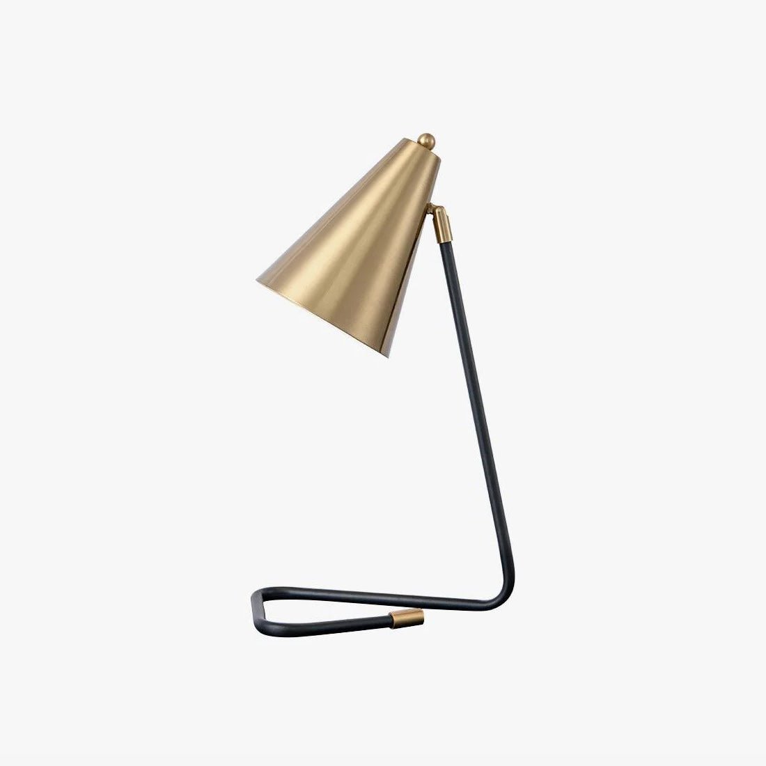 Mid Century Modern Adjustable Task Table Lamp with Cone Shade for Bedside and Office