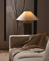 handcrafted-rustic-stoneware-ceramic-floor-lamp-with-white-fabric-shade-for-living-room