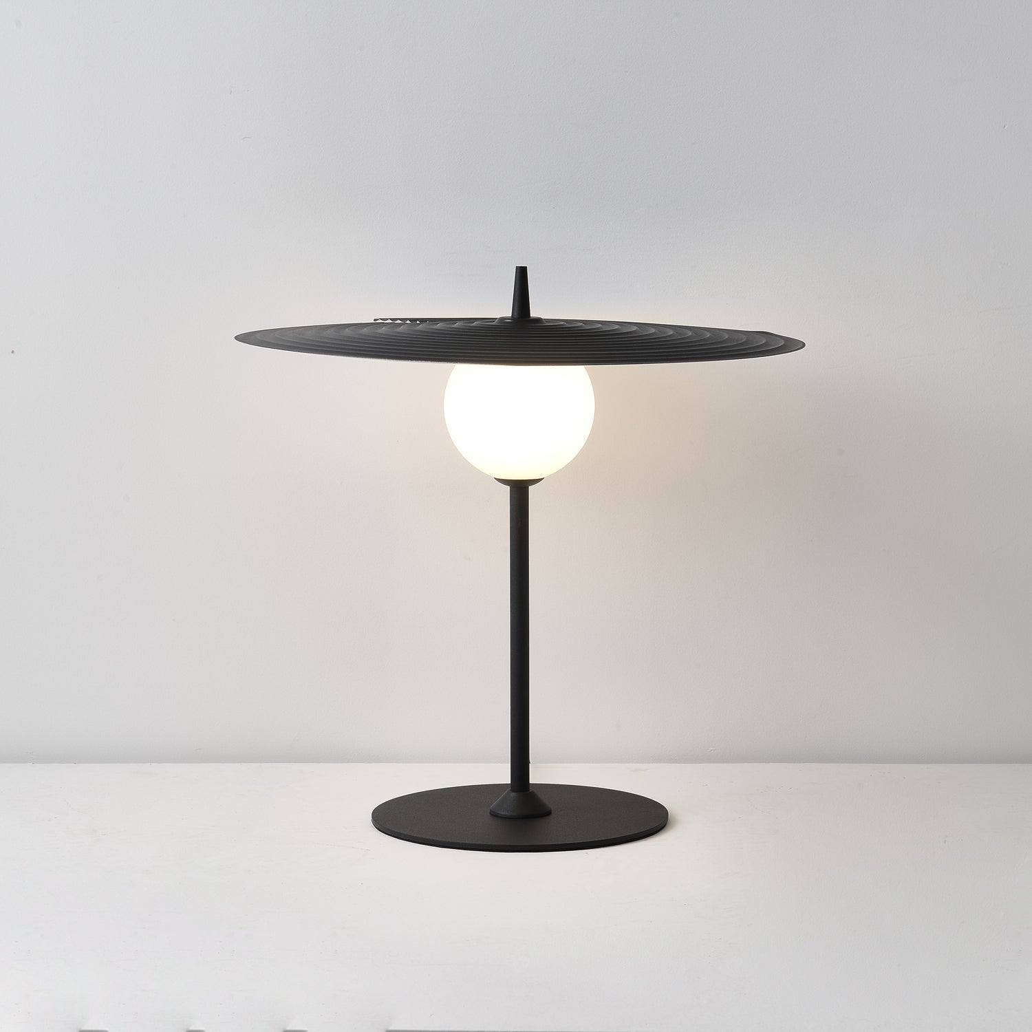 Symphony Modern Adjustable Table Lamp with Rotating Glass Shade and Magnet System