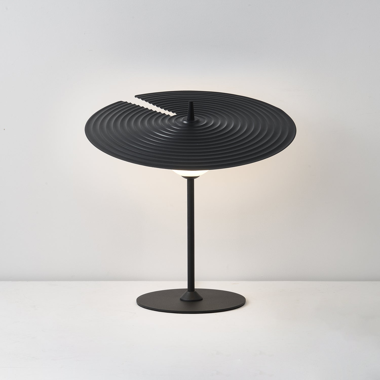 Symphony Modern Adjustable Table Lamp with Rotating Glass Shade and Magnet System