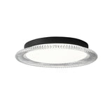 Modern Minimalist Round LED Ceiling Light Aluminum Flush Mount Fixture with Acrylic Diffuser